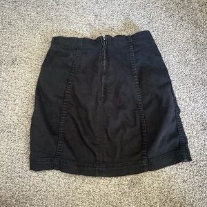 Free People Black Mini Skirt